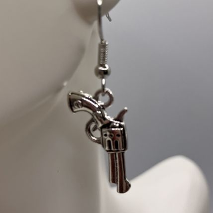 Earrings Western 5 pair Silver Tone #739