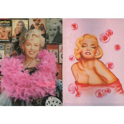 Marilyn Monroe Rare 1992 Book Launch Barcelona Spanish 2x Postcard