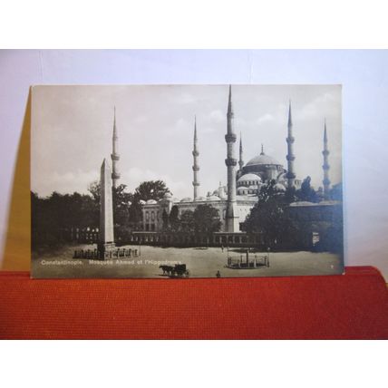AHMED MOSQUE, CONSTANTINOPLE, TURKEY unused antique postcard =
