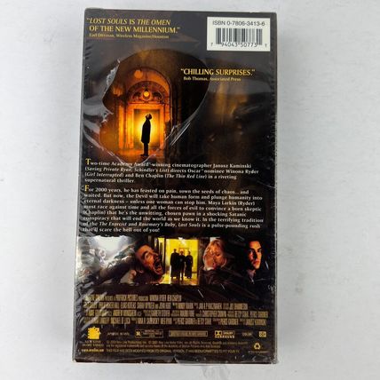 Lost Souls VHS Video Tape Winona Ryder Ben Chaplin