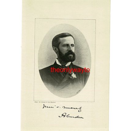 Earl Of Aberdeen, Governor General Of Canada, Book Illustration (Print), 1895