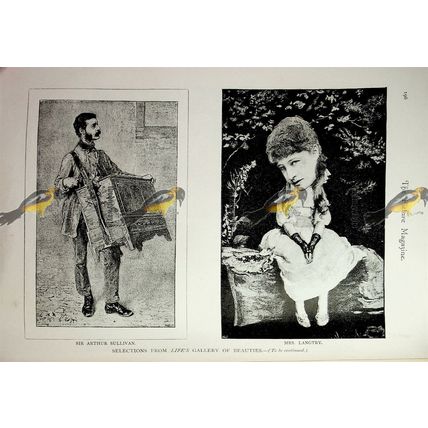 Sarah Bernhardt & Lord Tennyson, Book Illustration (Print), 1893