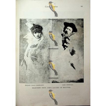 Sarah Bernhardt & Lord Tennyson, Book Illustration (Print), 1893