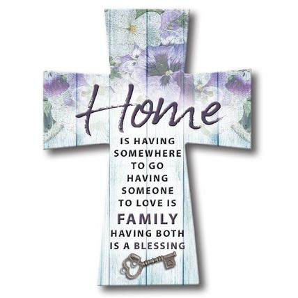 Home Freestanding Cross with Sentimental Verse Gift Home Decor Christianity 7 CM