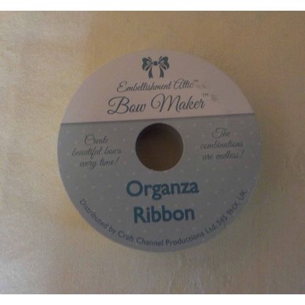 Bow Maker Organza Ribbon - Lime (3M x 15mm) - NEW