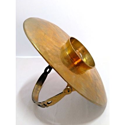 Vintage Cloisonne Enamel Brass Handled Basket Horn Holly Oval Shape 7.5 " India