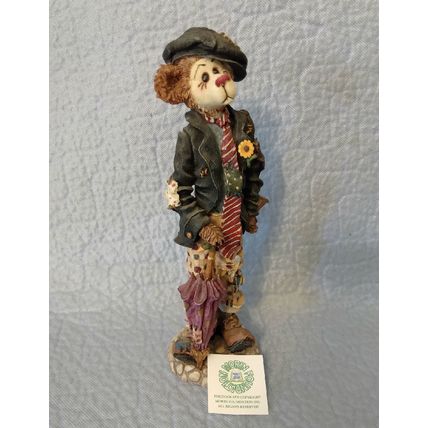 BOYDS BEAR HONKER T FLATFOOT SEND IN THE CLOWNS FOLKSTONE COLLECTION FIGURINE