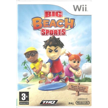 Nintendo Wii Game Big Beach Sports with Booklet