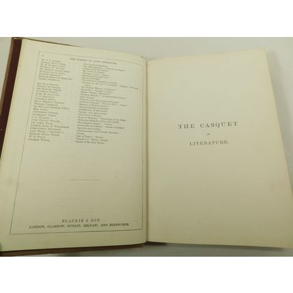 Antique Victorian Casquet Of Literature Poetry Prose Book Anthology Byron &c V4