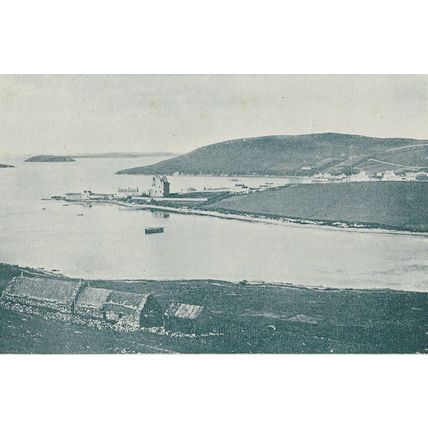 A Crofter's Home Shetland / Scalloway Village 1900 Antique Print Picture