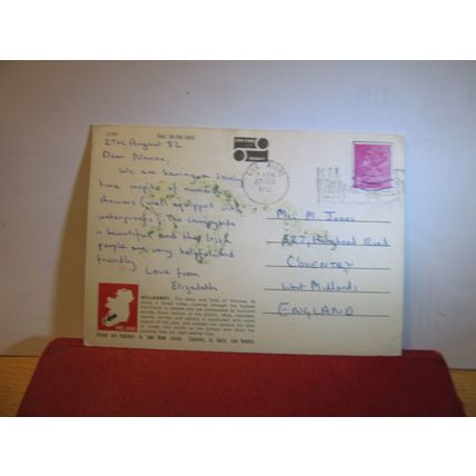 multiview, KILLARNEY, CO. KERRY, IRELAND used postcard by John Hinde 1982 pm =