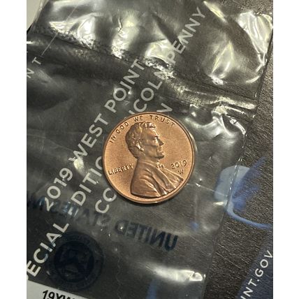1- 2019 W LINCOLN SHIELD REVERSE PROOF CENT IN PLASTIC HOLDER/W ENVELOPE