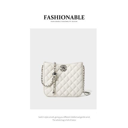 Genuine Leather Women Shoulder Handbags Hobo Bags Tote Bag White