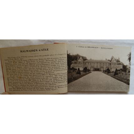 vintage Book of 24 Postcards Malmaison, France