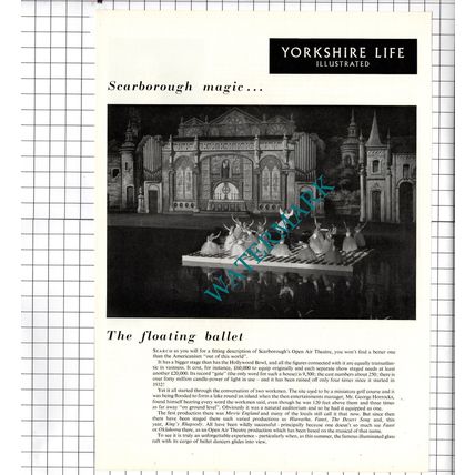 Scarborough Open Air Theatre - 1956 Clipping