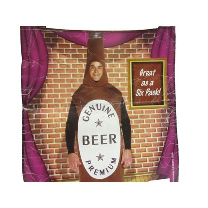 Rasta Imposta Beer Bottle Adult Costume Halloween St Patricks Day One Size Brown