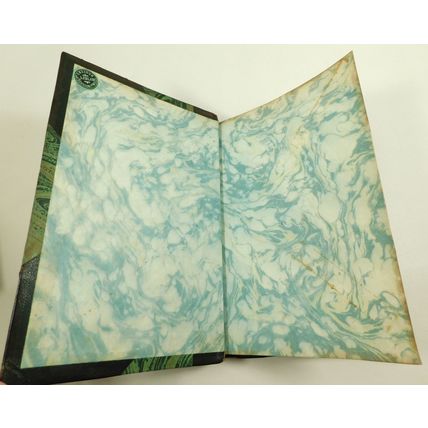 Antique Signed Rene Bazin Leather French Text Book La Douce France 1924 Illustd