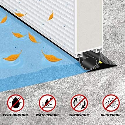 Jin&Bao Universal Garage Door Threshold Seal Strip, Bottom Weather Stripping Rep