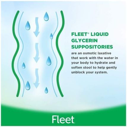 Fleet Liquid Glycerin Suppositories for Adult Constipation, 7.5 Ml, 4 Bottles (1