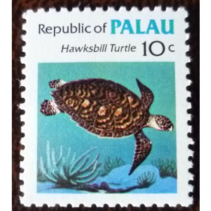 Palau 1983 Marine Life 10c Hawksbill Turtle mint stamp SG12
