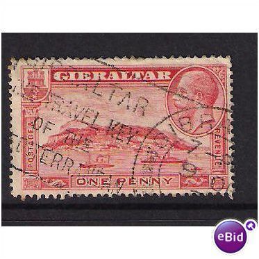 GIBRALTAR 1931 SG 110A 1d SCARLET USED