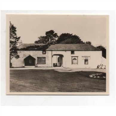 Blacksmiths Shop Gretna Green, Scotland. Vintage real photo snapshot