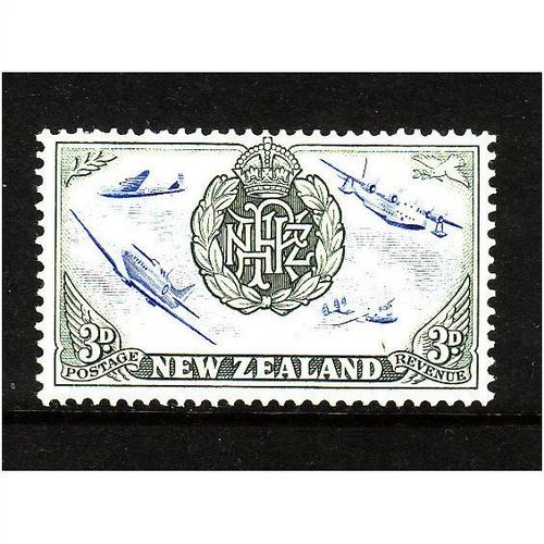 NEW ZEALAND 1946 SG 671 3d BADGE AND AIRPLANE U/M MINT#2
