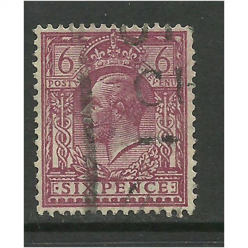 GB 1924 - 26 KGV 6d Purple Stamp Wmk 111 (G131