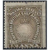 British East Africa 1890 SG4 1/2a Dull Brown Fine Used ..
