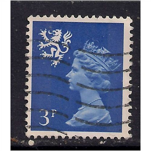 Scotland GB 1971 QE2 3p Ultramarine 2 band SG S15.(H541 )