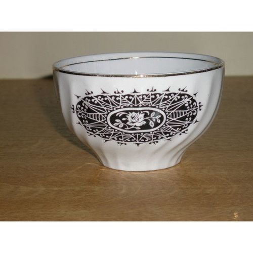 Lovely Retro Woods Black & White Sugar Bowl