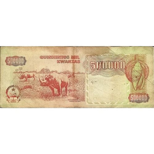ANGOLA 500000 KWANZAS 4/02/1991