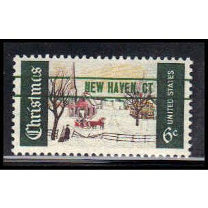 1384 6c Winter Scene Fine MNH GA. PreCnx W2317