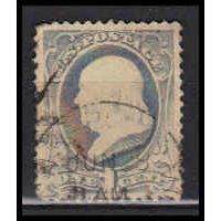 Used 206 1c Benjamin Franklin Fine RA0423