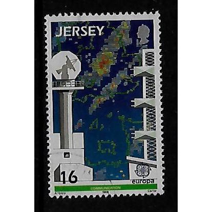 JERSEY 1988 EUROPA 16p WEATHER RADAR JERSEY AIRPORT SG 444 FINE USED