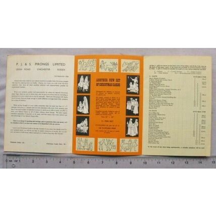 1966 leaflet Pirongs, Chichester 1/- & 2/6 Gifts