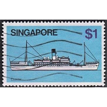 Singapore, 1980-84 $1 Coaster, SG 373 (Scott #345), used