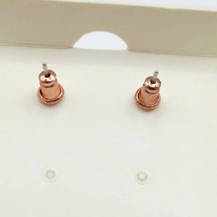 Tear Drop Rose Gold Plated & Black Stripe Earrings with Diamante Detail Gift