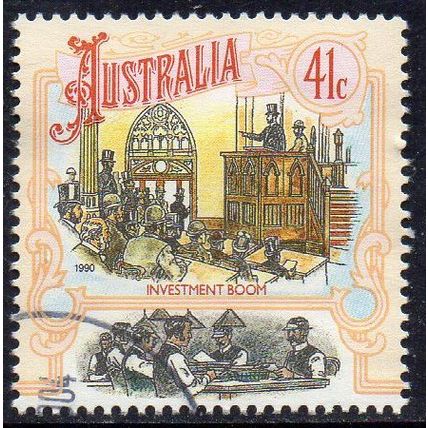 Australia 1990 Colonial Development - Boomtime - Investment Boom 41c Used