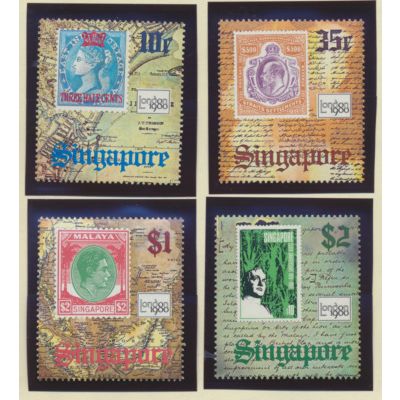 Singapore Stamps Scott #349 To 352, Mint Never Hinged