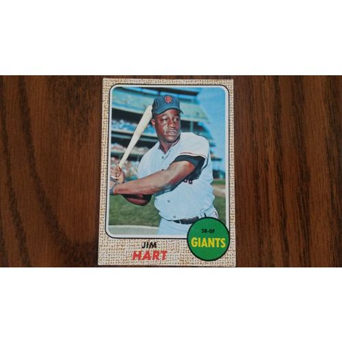 1968 Topps Card # 073 Jim Hart Very Good-Excellent (4) San Francisco Giants