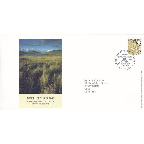 Great Britain 2002 Northern Ireland 68p Belfast First Day Cover FDC SG NI93