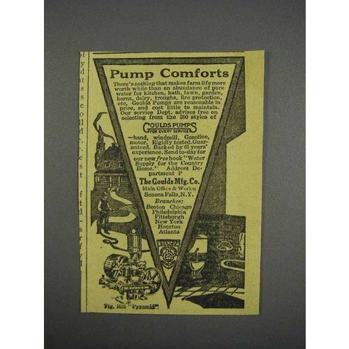 1916 Goulds pumps Ad - Pump Comforts