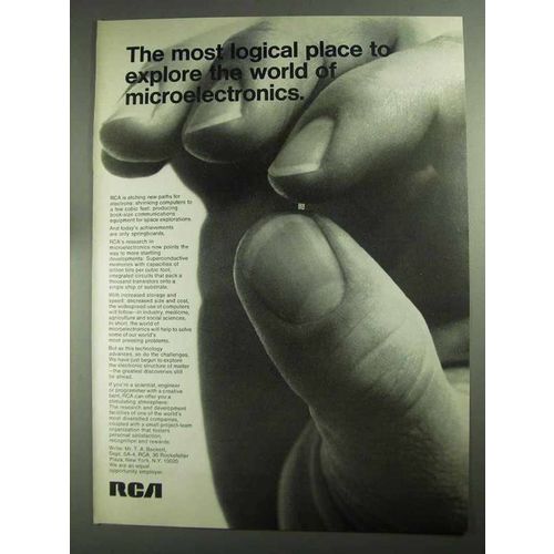 1968 RCA Microelectronics Ad - Most Logical Place
