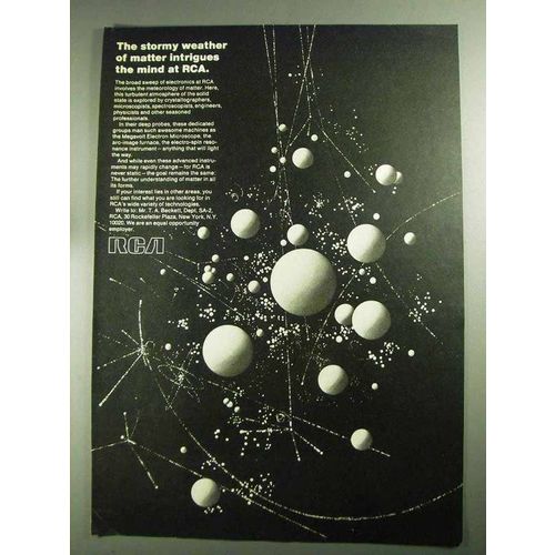 1968 RCA Electronics Ad - Stormy Weather of Matter