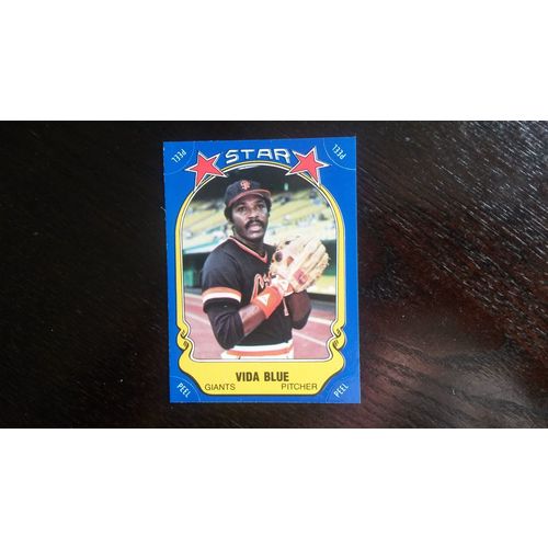 1981 Fleer Star Sticker Card # 063 Vida Blue Excellent (5) San Francisco Giants