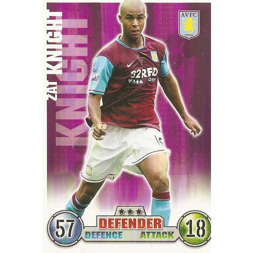 Topps Match Attax 2007/08 Cards: Aston Villa - Defender, Knight (Zat)