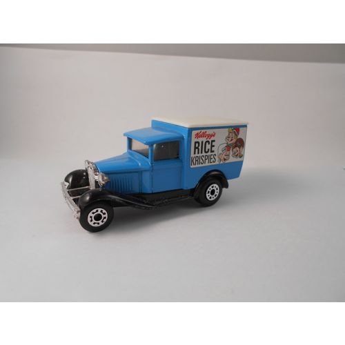 Matchbox Ford A model kelloggs rice krispies van (blue) good condition