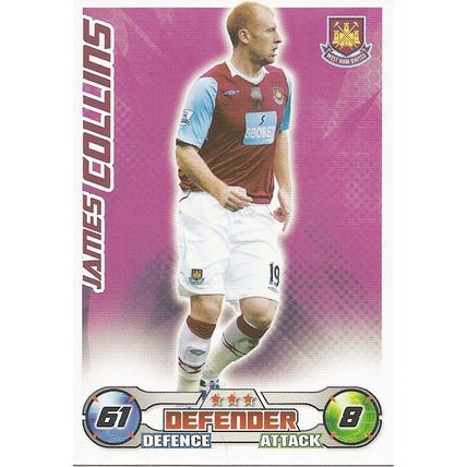 Topps Match Attax 2008/09 Extra Cards: West Ham United - Defender, Collins (Jame