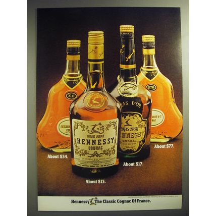 1974 Hennessy Cognac Ad - Hennessy the Classic Cognac of France
